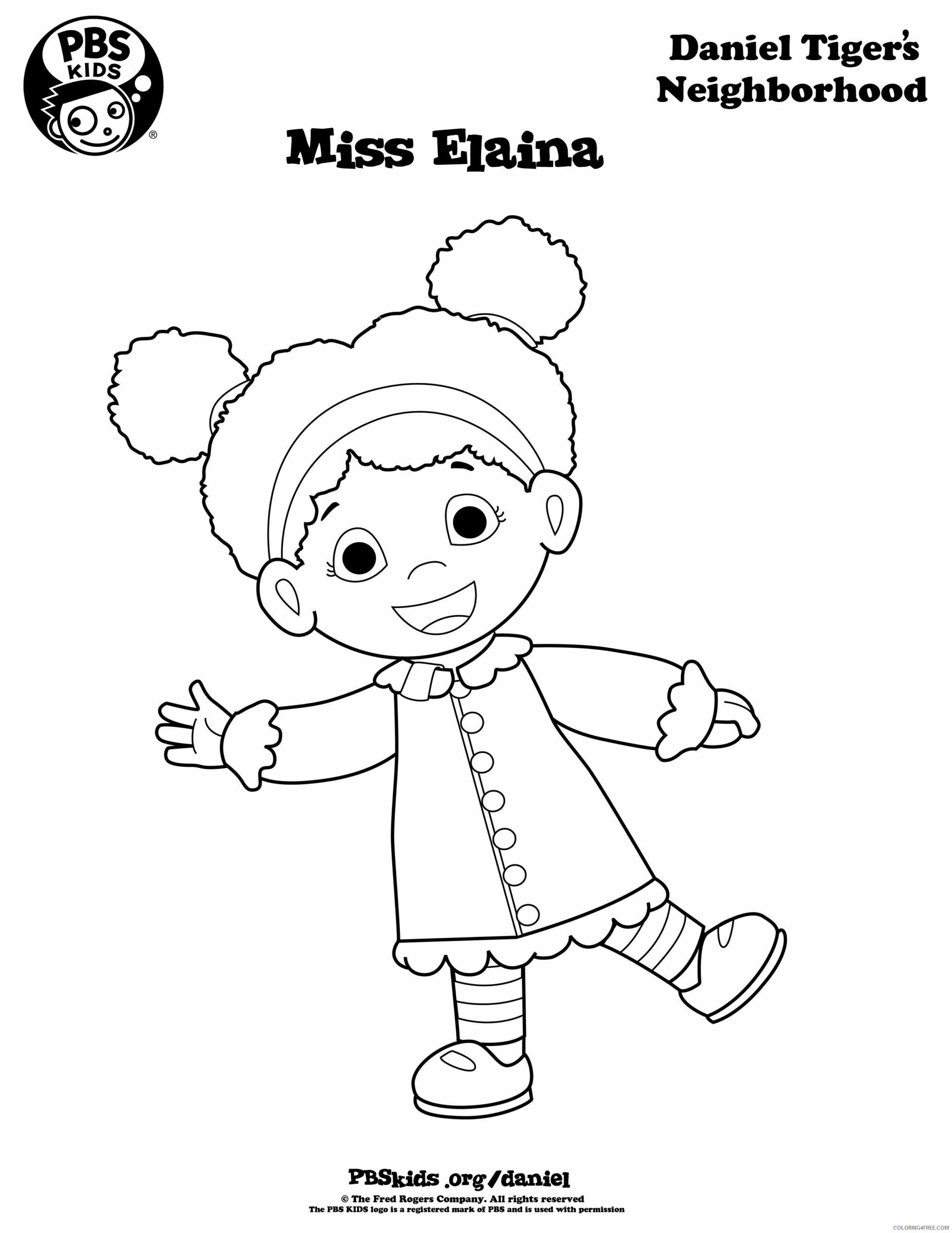 Daniel Tiger Coloring Pages TV Film Miss Elaina Daniel Tiger Printable 2020 02351 Coloring4free