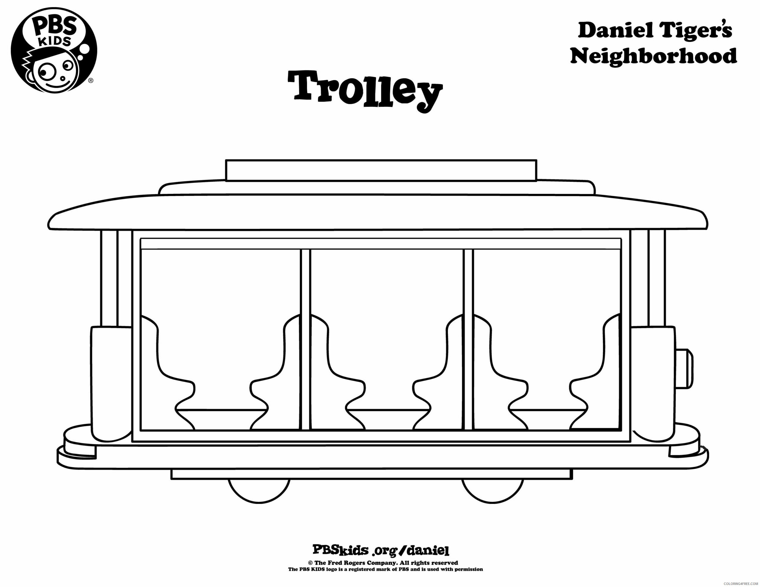 Daniel Tiger Coloring Pages TV Film Trolley Daniel Tiger Printable 2020 02355 Coloring4free