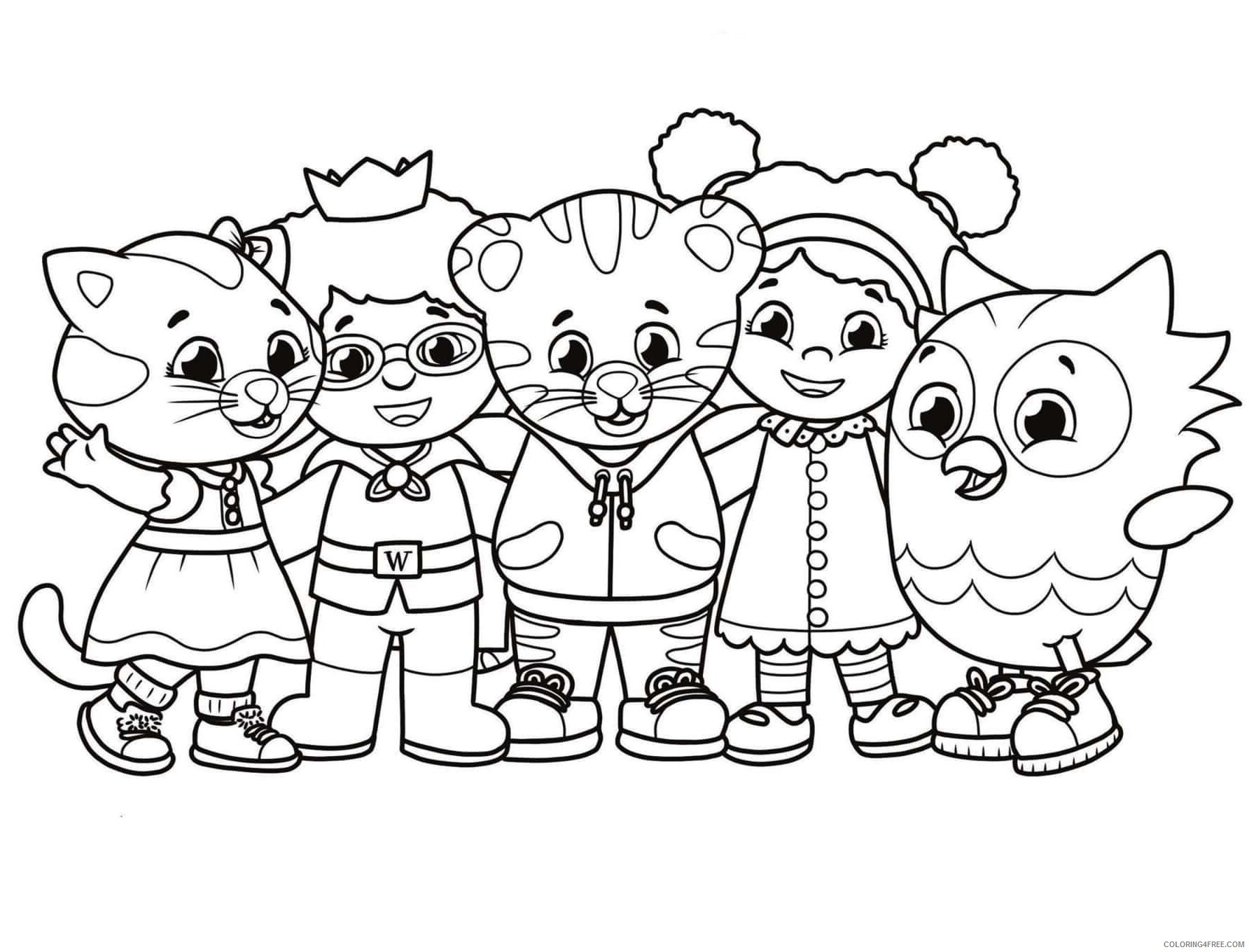 Daniel Tiger Coloring Pages TV Film be my neighbor daniel tiger min 2020 02339 Coloring4free