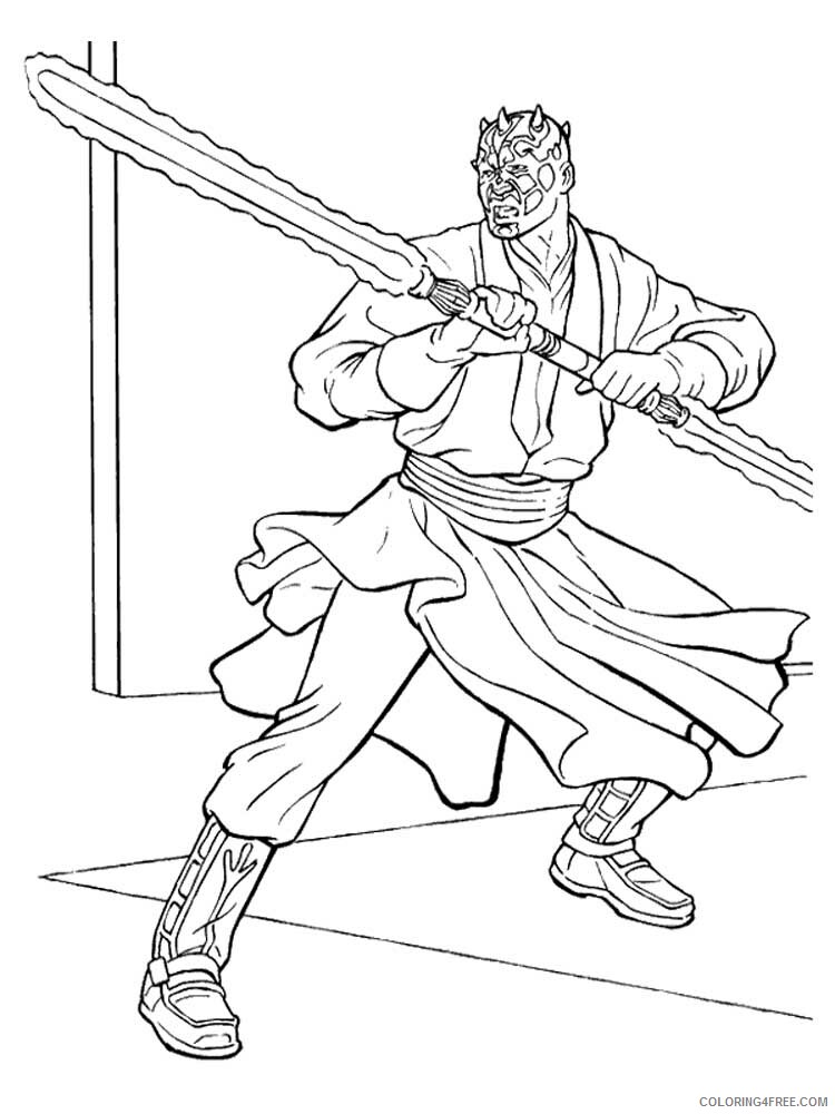 Darth Maul Coloring Pages TV Film Darth Maul 1 Printable 2020 02388 Coloring4free