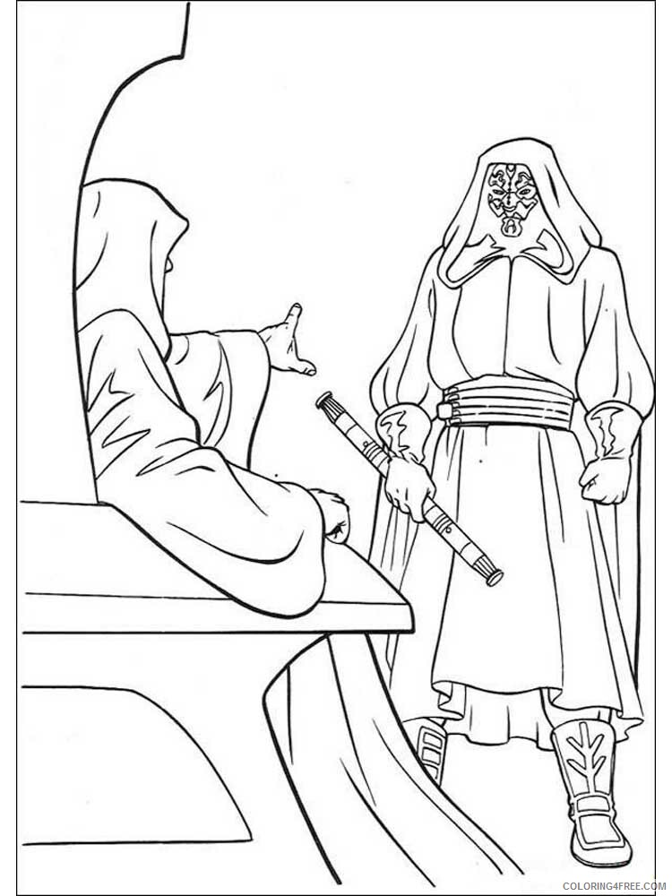 Darth Maul Coloring Pages TV Film Darth Maul 10 Printable 2020 02389 Coloring4free
