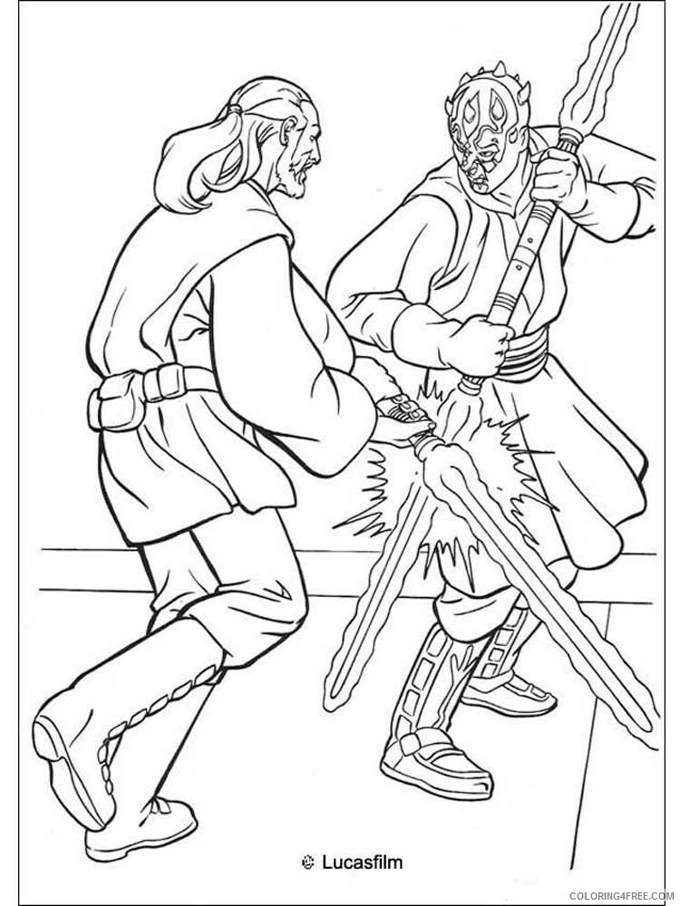 Darth Maul Coloring Pages TV Film Darth Maul 3 Printable 2020 02391 Coloring4free