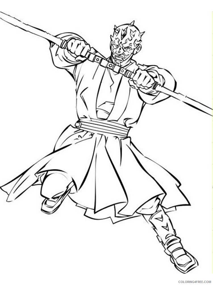Darth Maul Coloring Pages TV Film Darth Maul 7 Printable 2020 02395 Coloring4free