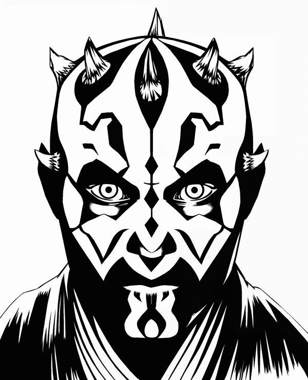 Darth Maul Coloring Pages TV Film Darth Maul Printable 2020 02385 Coloring4free
