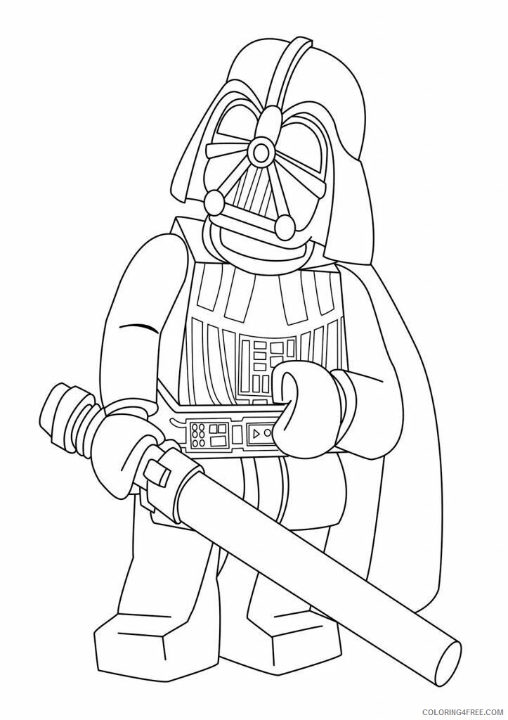 Darth Vader Coloring Pages TV Film Print Lego Darth Vader Printable 2020 02424 Coloring4free