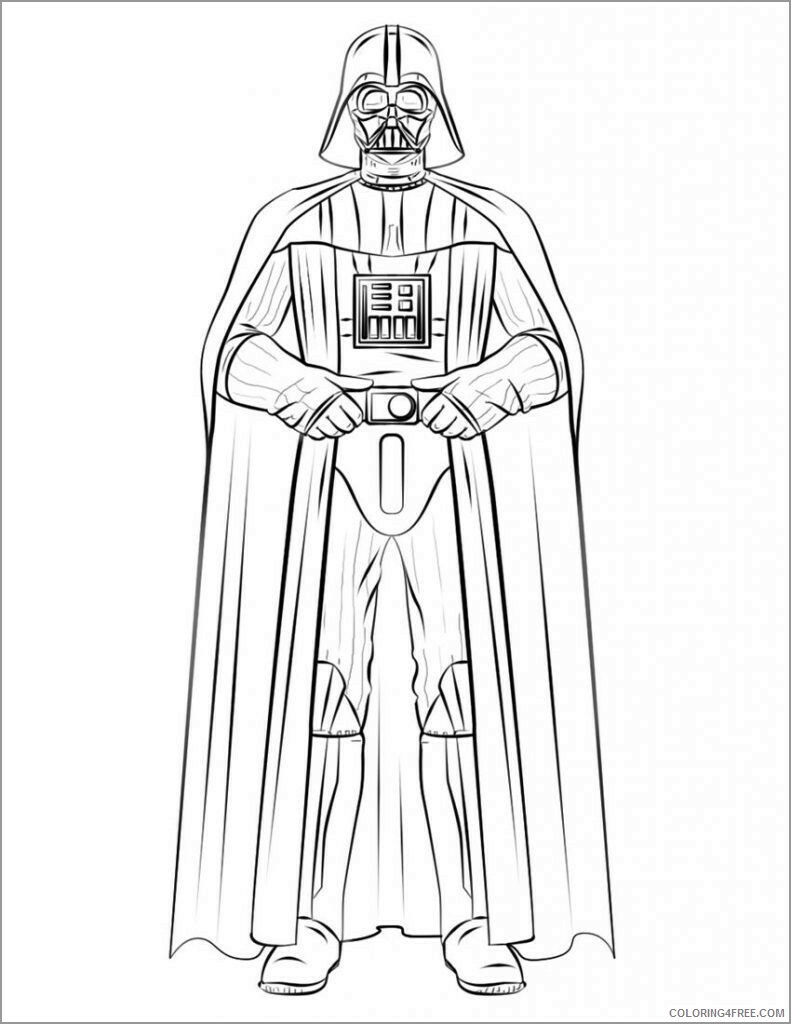 Darth Vader Coloring Pages TV Film printable darth vader Printable 2020 02422 Coloring4free