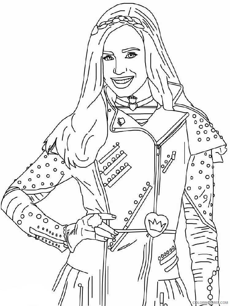 Descendants Wicked World Coloring Pages TV Film Descendants Printable 2020 02465 Coloring4free