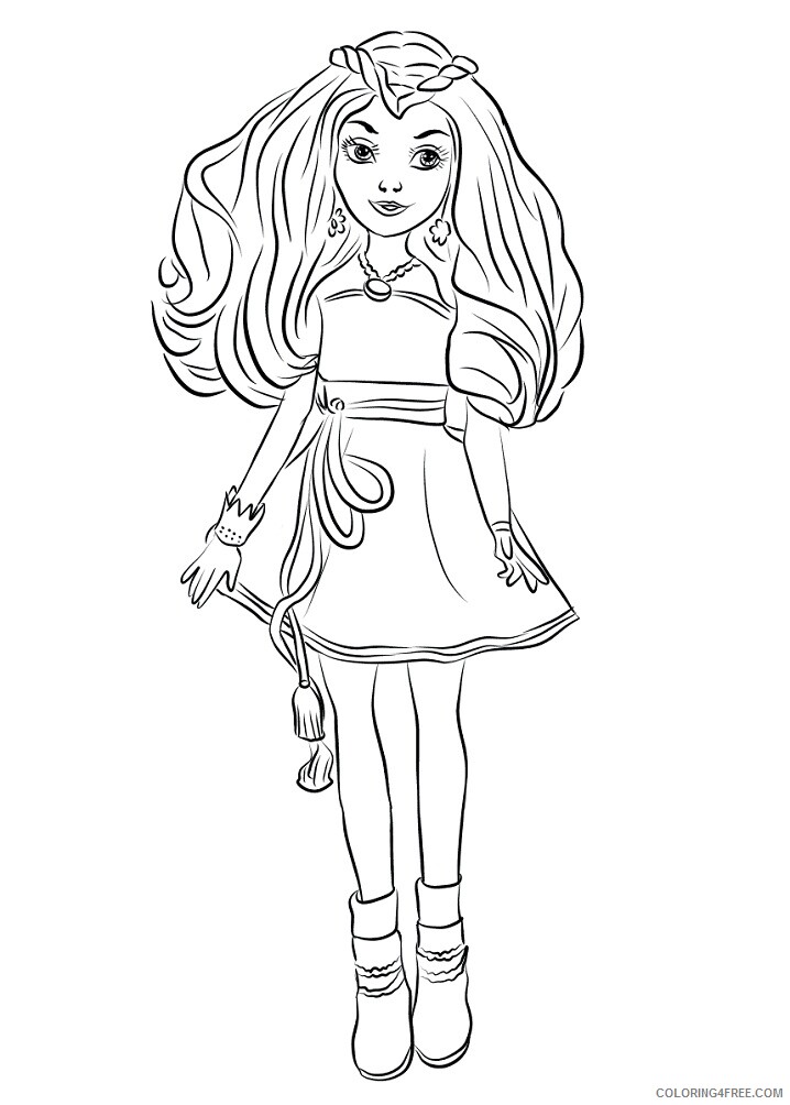 Descendants Wicked World Coloring Pages TV Film evie Printable 2020 02451 Coloring4free