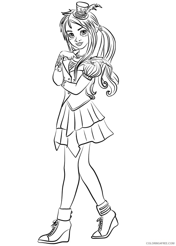Descendants Wicked World Coloring Pages TV Film freddie Printable 2020 02448 Coloring4free