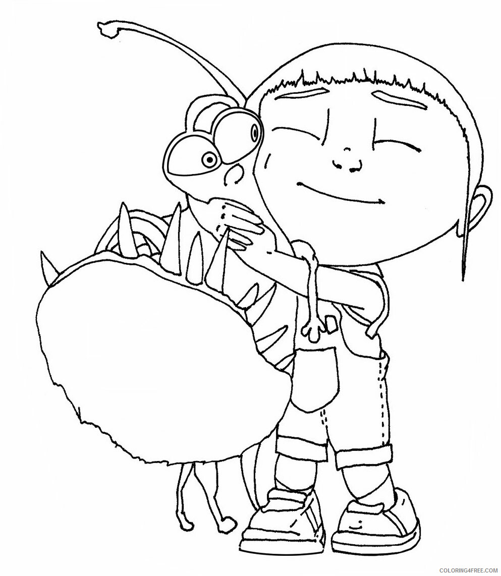 Despicable Me Coloring Pages TV Film Despicable Me 2 Printable 2020 02487 Coloring4free