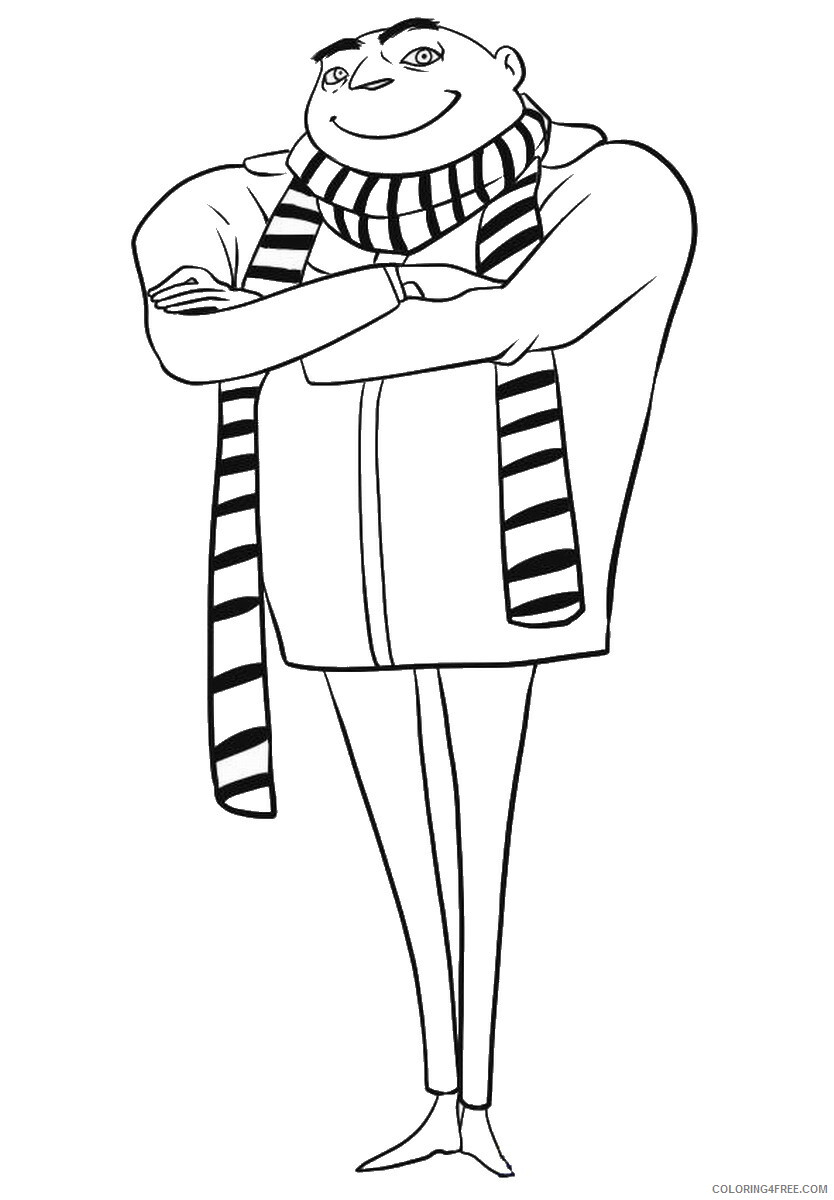Despicable Me Coloring Pages TV Film Despicable Me Gru Printable 2020 02502 Coloring4free