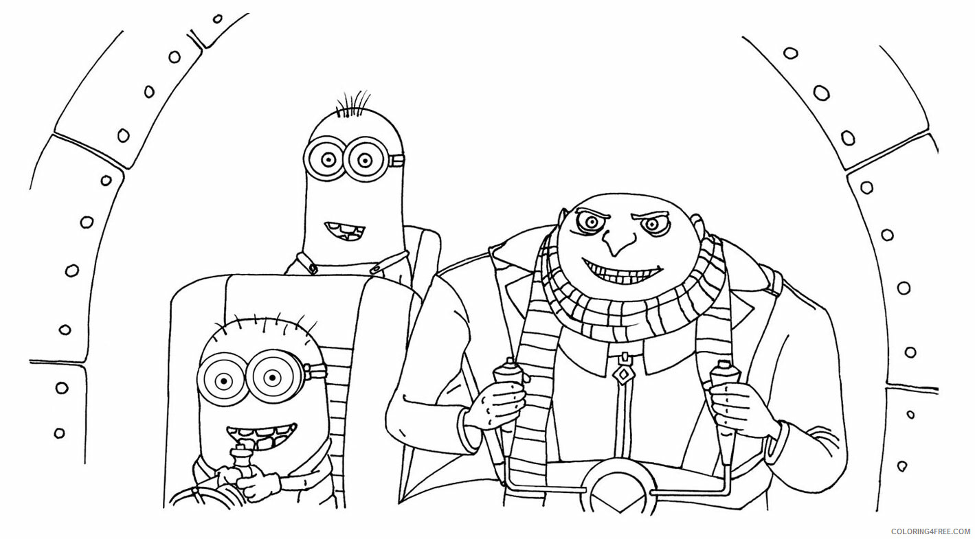 Despicable Me Coloring Pages TV Film Despicable Me Pictures Printable 2020 02498 Coloring4free