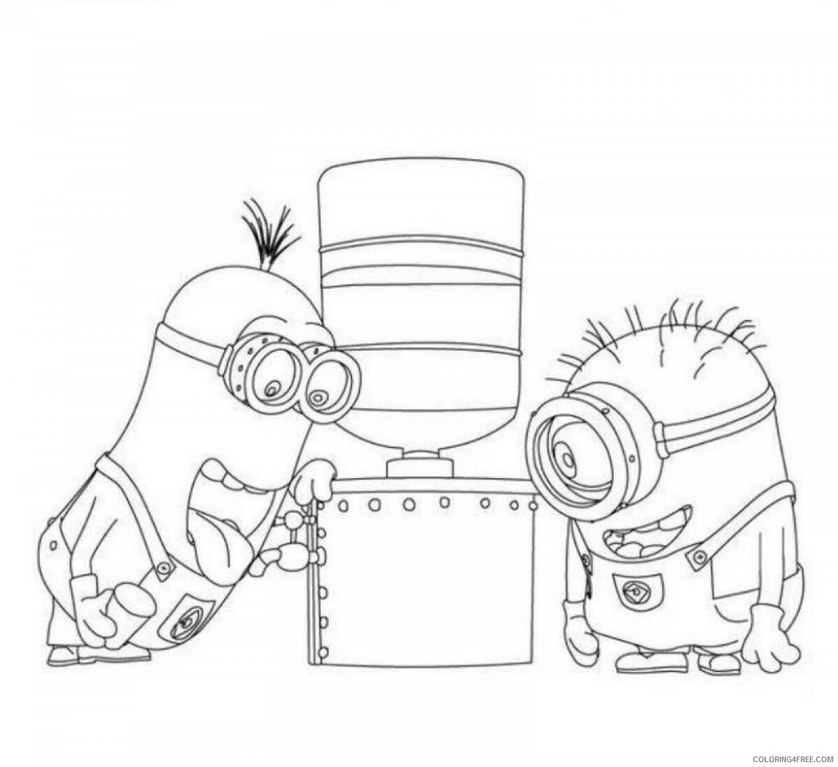Despicable Me Coloring Pages TV Film Despicable Me Sheets Printable 2020 02500 Coloring4free