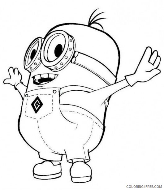 Despicable Me Coloring Pages TV Film Free to Print Printable 2020 02509 Coloring4free