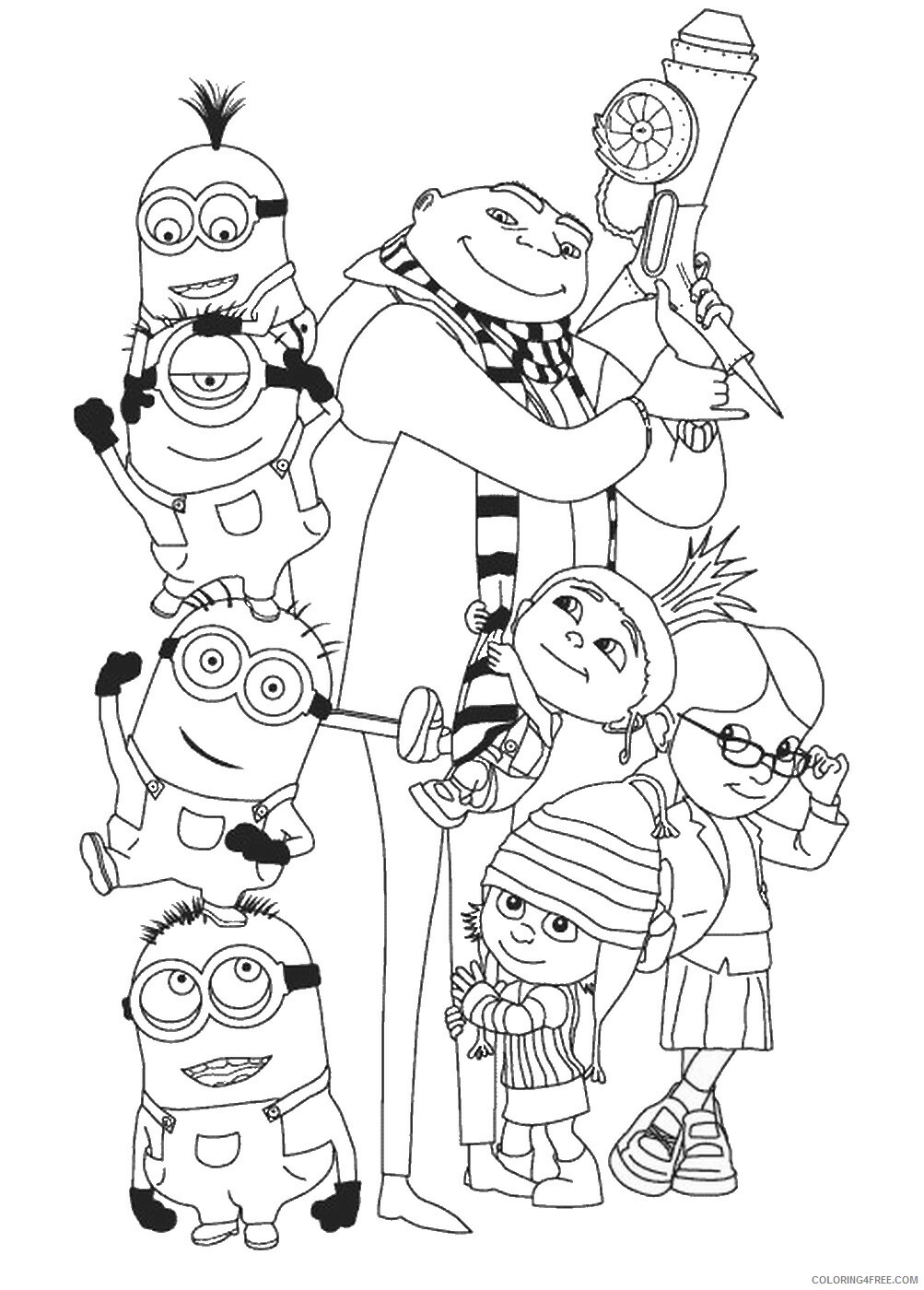 Despicable Me Coloring Pages TV Film despicable_me_cl_11 Printable 2020 02476 Coloring4free