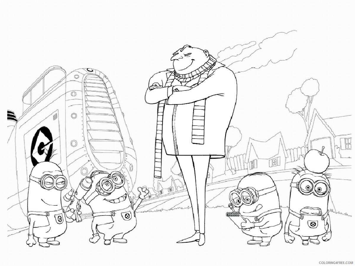Despicable Me Coloring Pages TV Film despicable_me_cl_12 Printable 2020 02477 Coloring4free