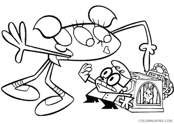 Dexters Laboratory Coloring Pages TV Film Keep His Invention Dee Dee 2020 02531 Coloring4free
