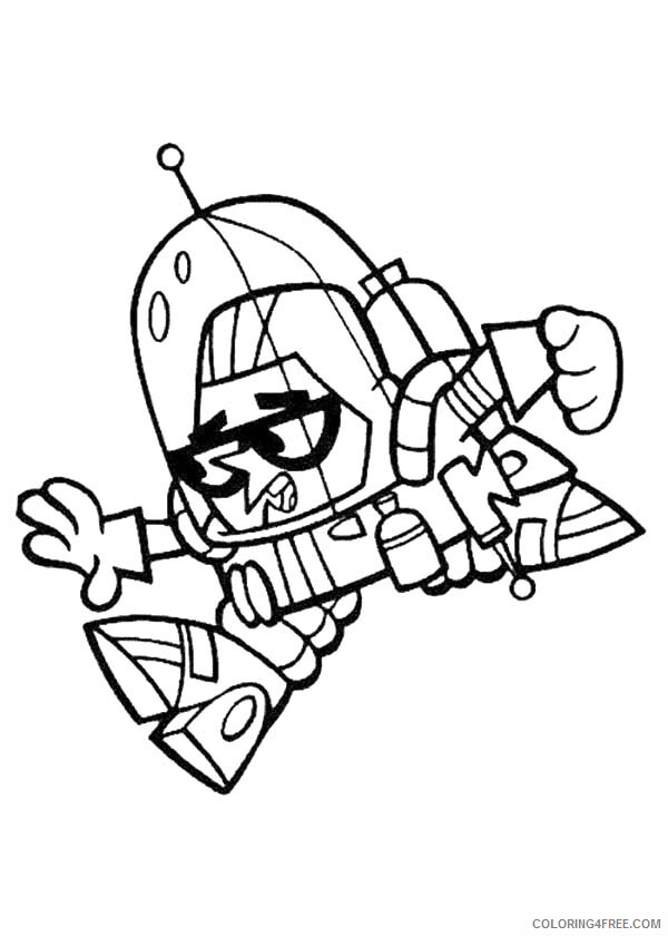 Dexters Laboratory Coloring Pages TV Film Wearing Robot Costume 2020 02536 Coloring4free