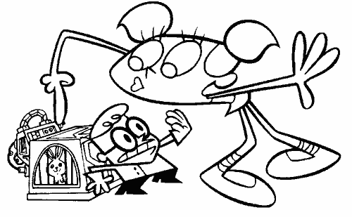 Dexters Laboratory Coloring Pages TV Film dexter 2 Printable 2020 02524 Coloring4free