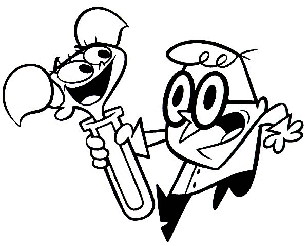 Dexters Laboratory Coloring Pages TV Film dexter TRlyg 2 Printable 2020 02518 Coloring4free