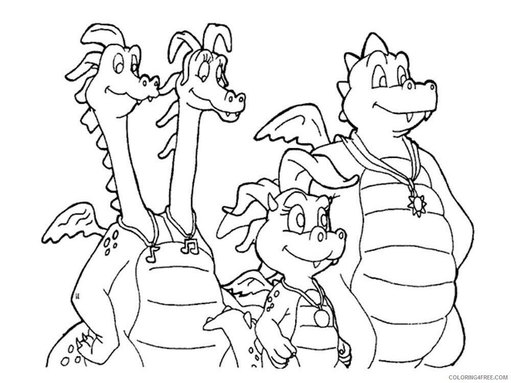 Dragon Tales Coloring Pages TV Film Dragon Tales 1 Printable 2020 02543 Coloring4free