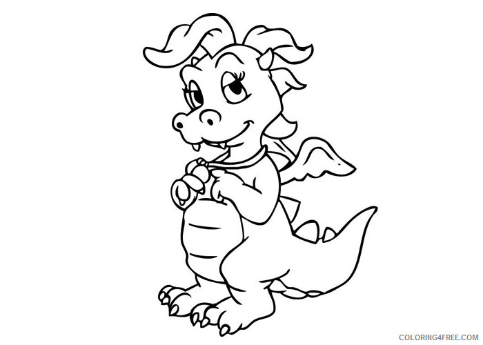 Dragon Tales Coloring Pages TV Film Dragon Tales Cassie Printable 2020 02540 Coloring4free