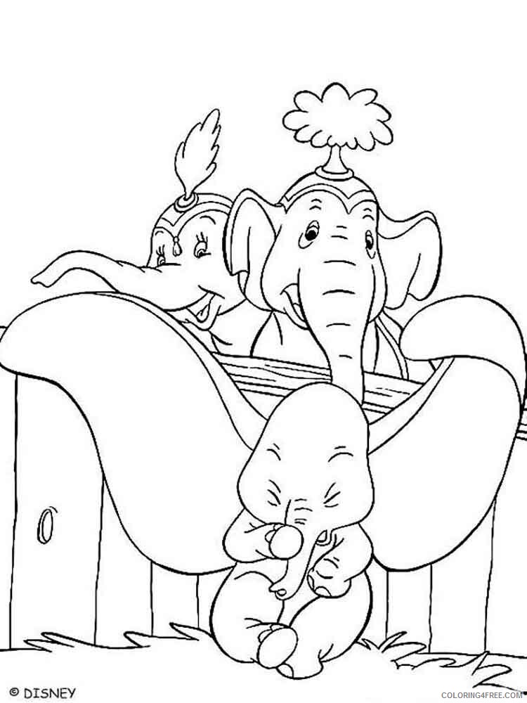 Dumbo Coloring Pages TV Film Dumbo 12 Printable 2020 02580 Coloring4free