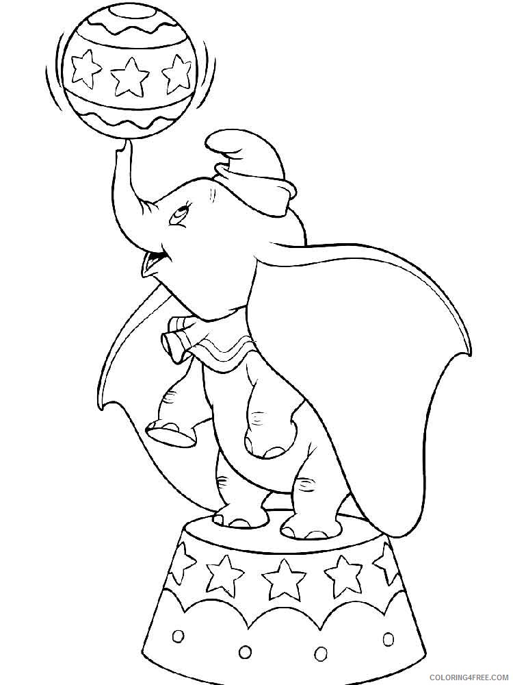 Dumbo Coloring Pages TV Film Dumbo 17 Printable 2020 02583 Coloring4free