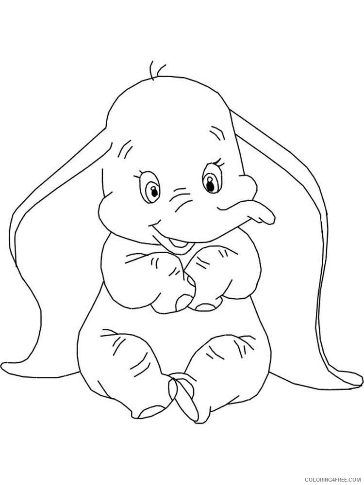 Dumbo Coloring Pages TV Film Dumbo 5 Printable 2020 02588 Coloring4free