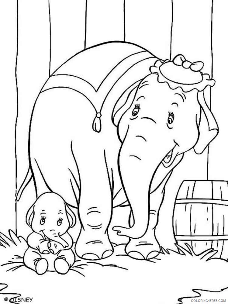 Dumbo Coloring Pages TV Film Dumbo 6 Printable 2020 02590 Coloring4free