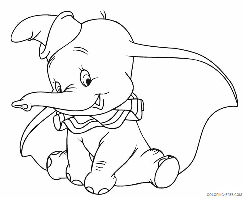 Dumbo Coloring Pages TV Film Dumbo Disney Printable 2020 02594 Coloring4free