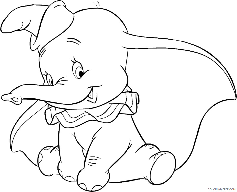 Dumbo Coloring Pages TV Film Dumbo Printable 2020 02578 Coloring4free
