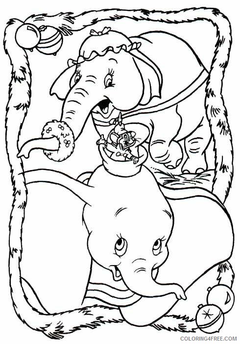 Dumbo Coloring Pages TV Film Dumbo and His Mom Printable 2020 02569 Coloring4free