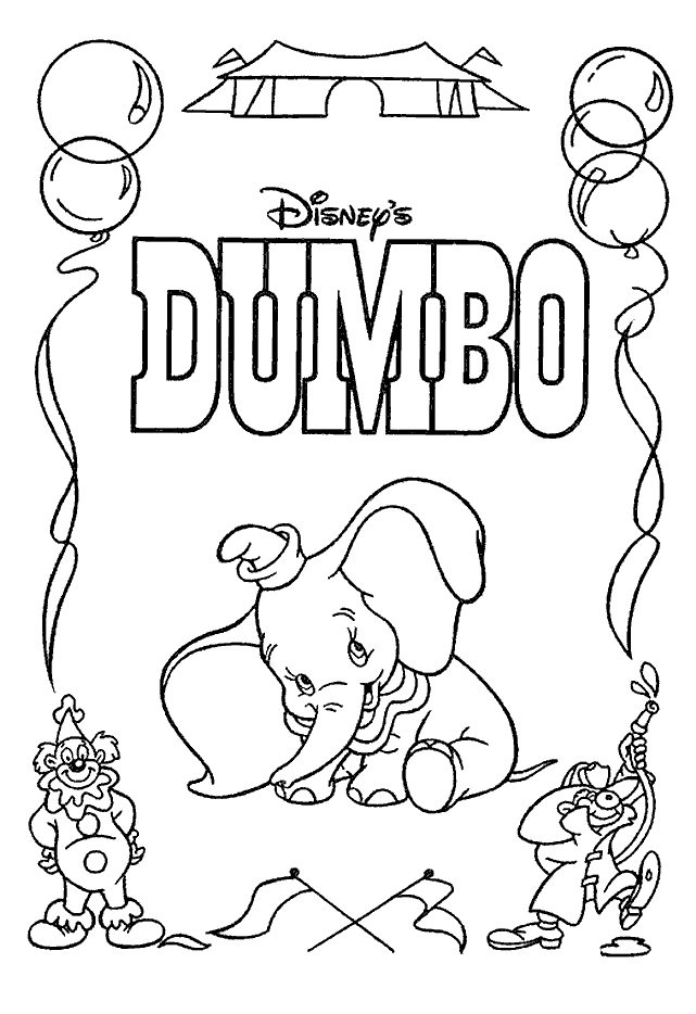 Dumbo Coloring Pages TV Film Original Dumbo Movie Printable 2020 02601 Coloring4free