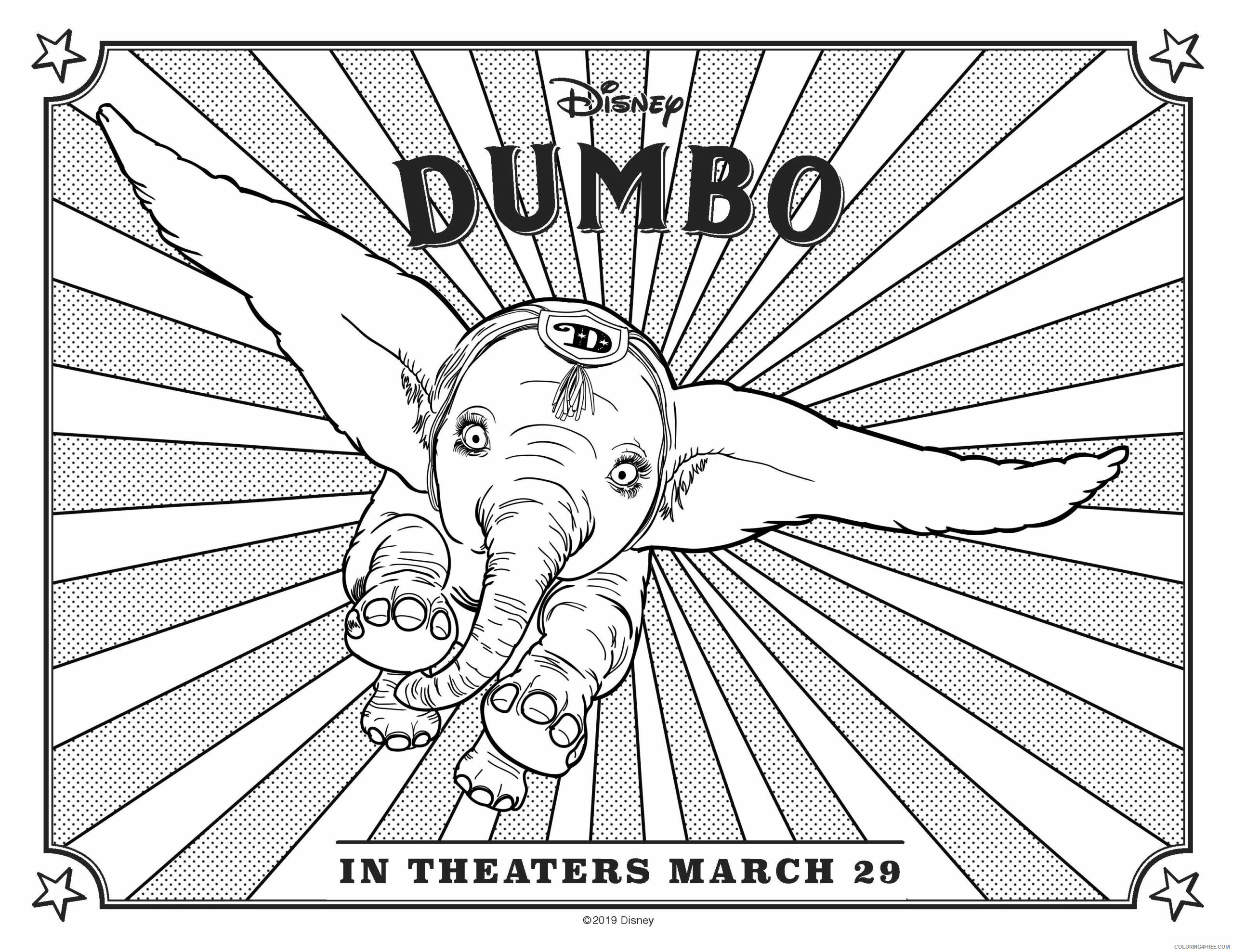 Dumbo Coloring Pages TV Film dumbo5c54f9f1271c8 Printable 2020 02566 Coloring4free