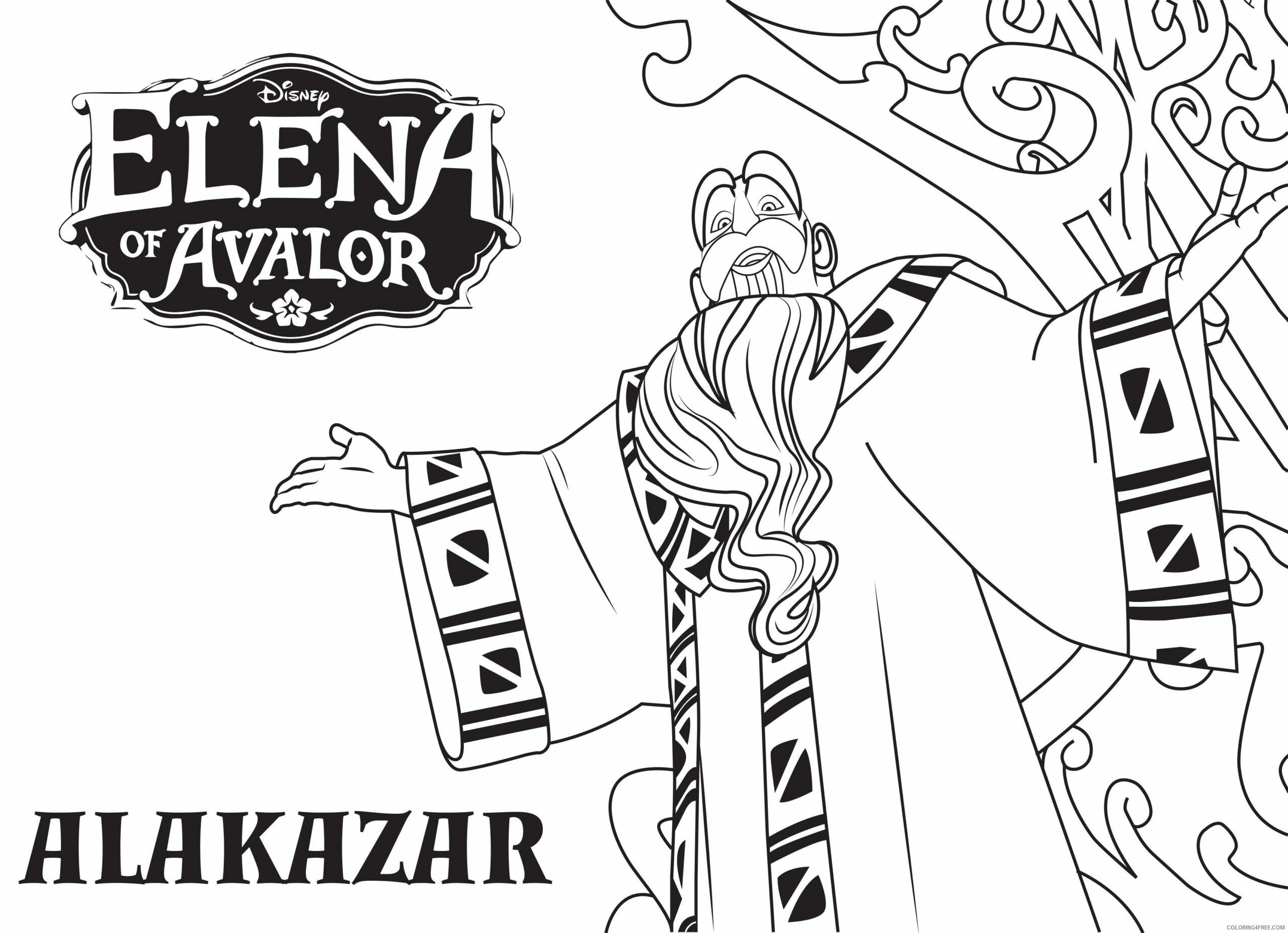 Elena of Avalor Coloring Pages TV Film Alakazar Printable 2020 02629 Coloring4free