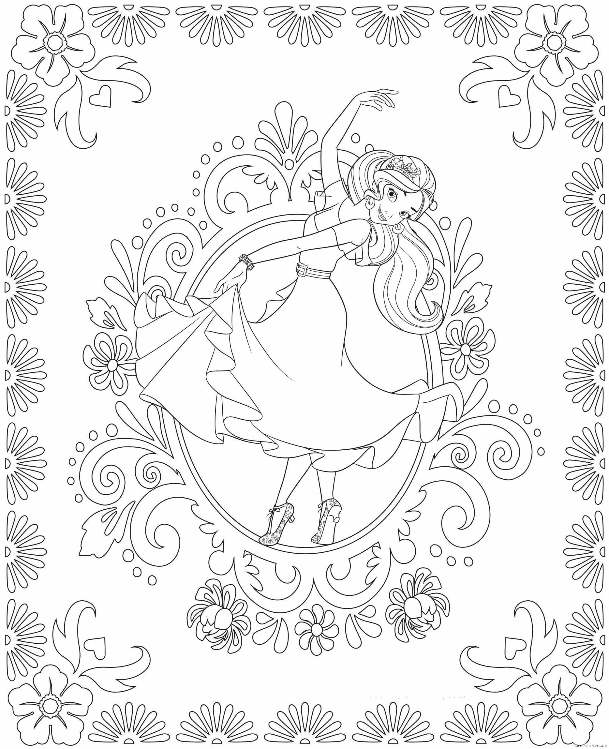 Elena of Avalor Coloring Pages TV Film Color Elena of Avalor Printable 2020 02605 Coloring4free