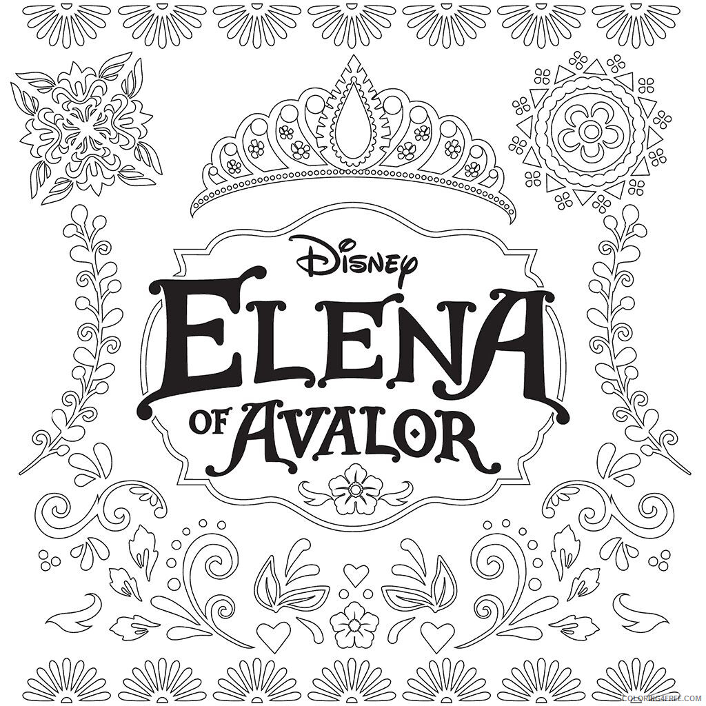 Elena of Avalor Coloring Pages TV Film Disney Elena of Avalor 2020 02606 Coloring4free