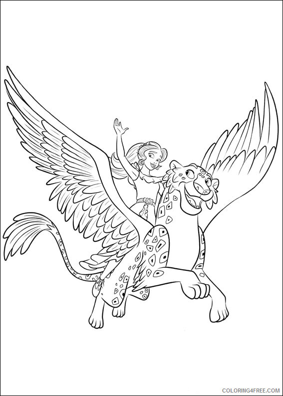 Elena of Avalor Coloring Pages TV Film Elena and Migs Printable 2020 02607 Coloring4free