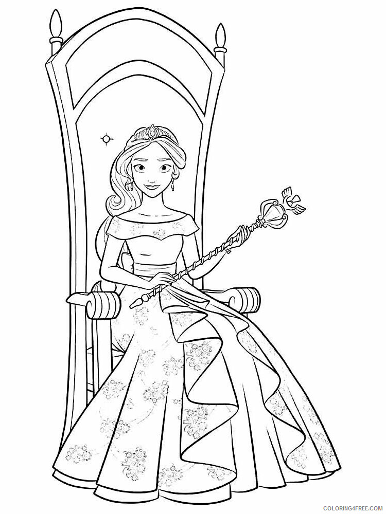 Elena of Avalor Coloring Pages TV Film Elena of Avalor 16 Printable 2020 02618 Coloring4free