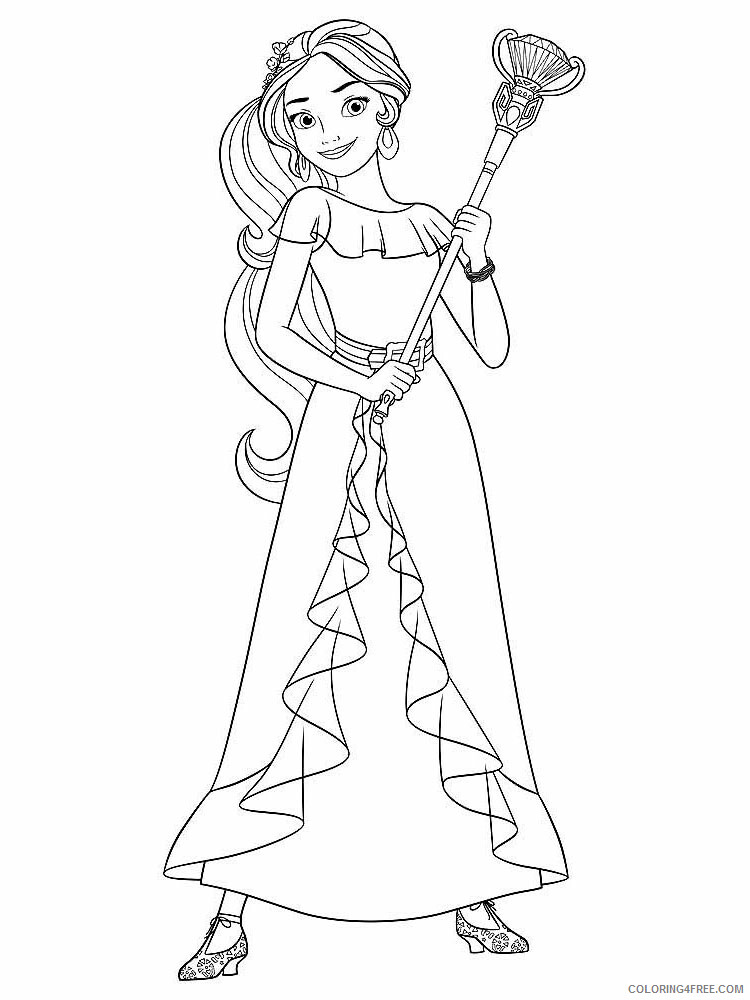 Elena of Avalor Coloring Pages TV Film Elena of Avalor 17 Printable 2020 02619 Coloring4free