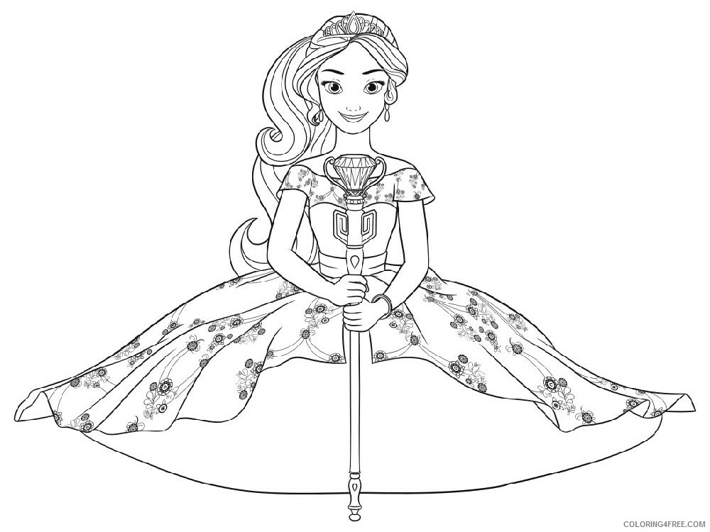 Elena of Avalor Coloring Pages TV Film Elena of Avalor 18 Printable 2020 02620 Coloring4free