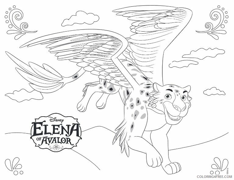 Elena of Avalor Coloring Pages TV Film Elena of Avalor Migs Printable 2020 02636 Coloring4free