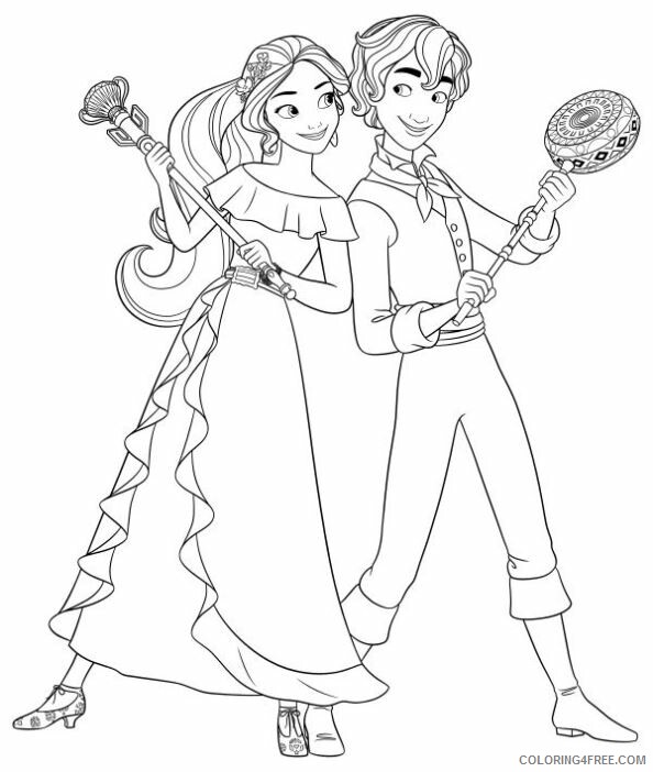 Elena of Avalor Coloring Pages TV Film Elena of Avalor Printable 2020 02608 Coloring4free
