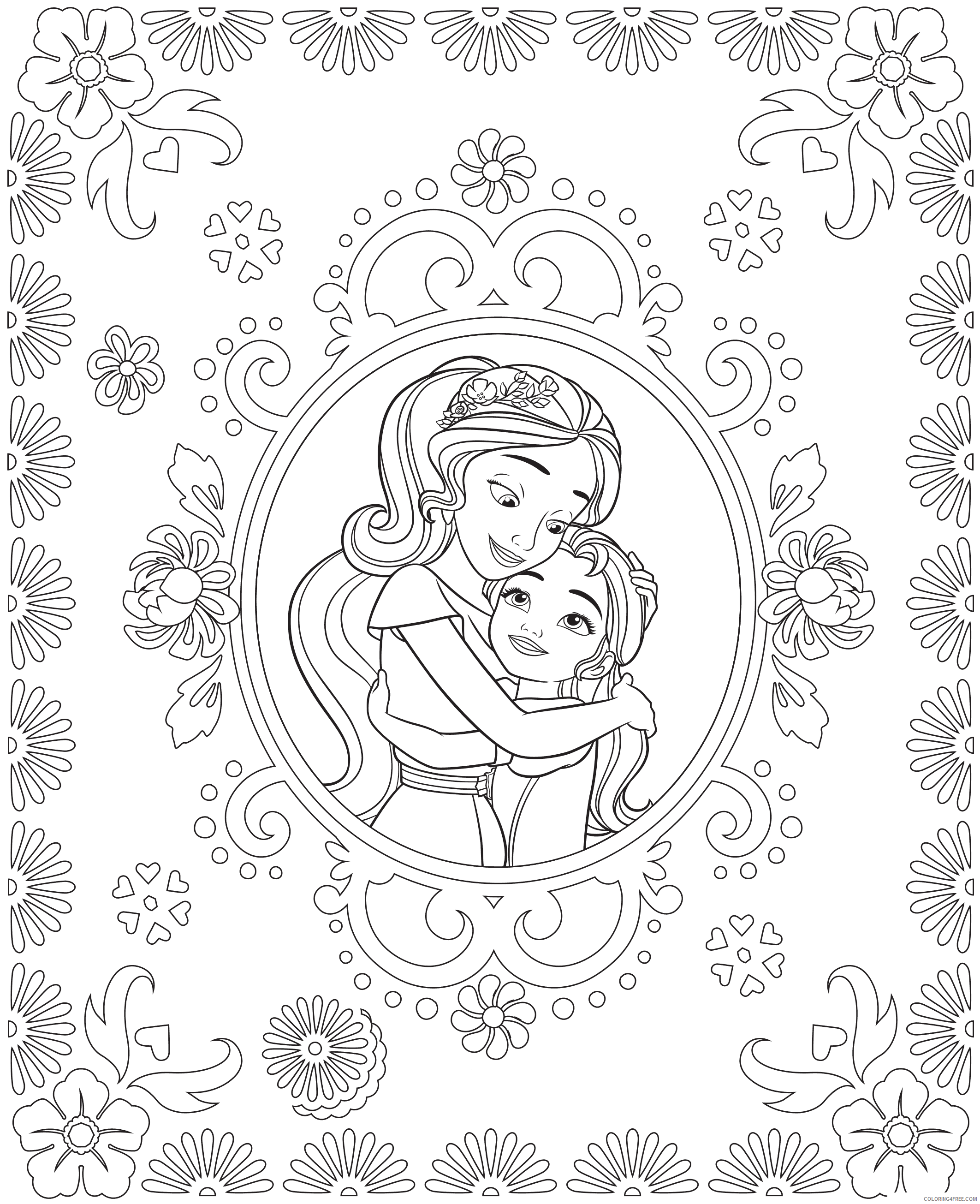 Elena of Avalor Coloring Pages TV Film Elena of Avalor Printable 2020 02643 Coloring4free