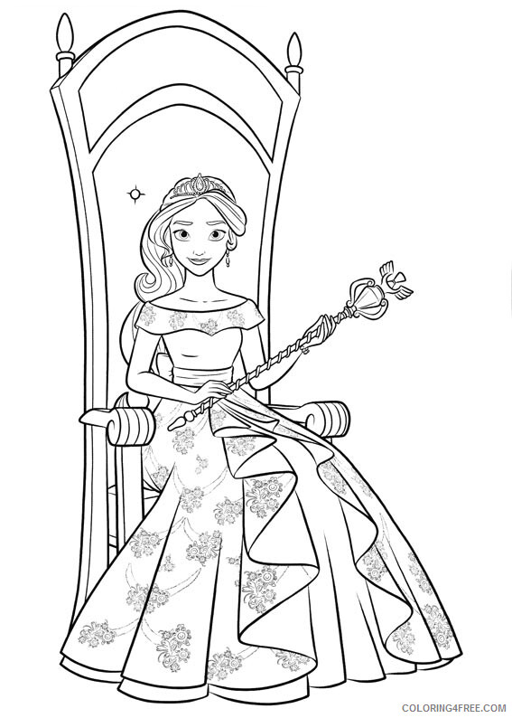 Elena of Avalor Coloring Pages TV Film Elena of Avalors Printable 2020 02638 Coloring4free