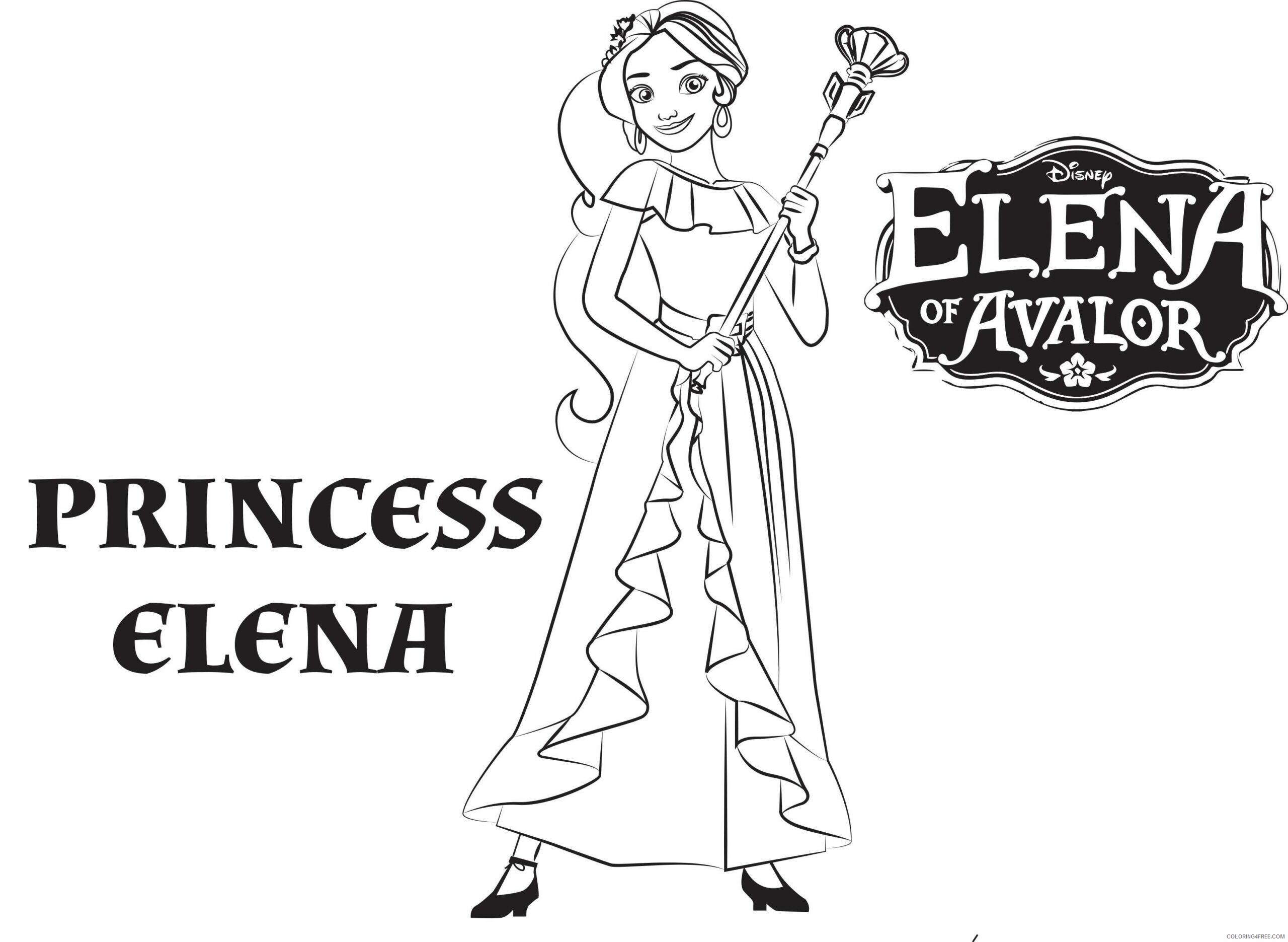 Elena of Avalor Coloring Pages TV Film Princess Elena of Avalor 2020 02642 Coloring4free
