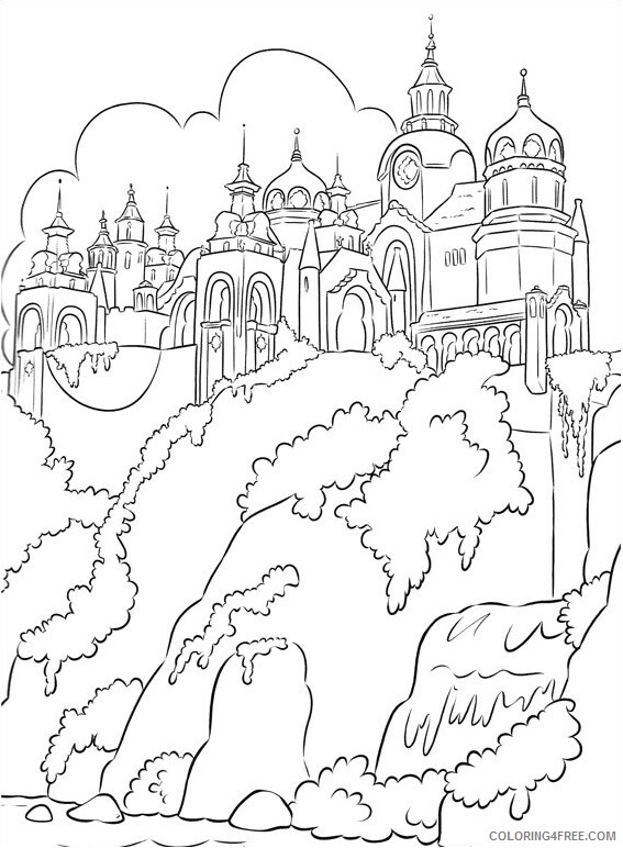 Elena of Avalor Coloring Pages TV Film avalor castle Printable 2020 02604 Coloring4free