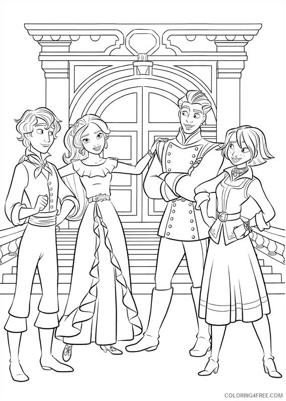 Elena of Avalor Coloring Pages TV Film teen of avalor a4 Printable 2020 02603 Coloring4free