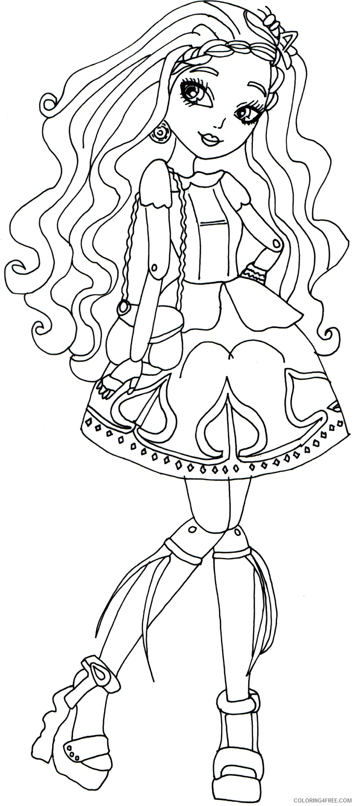 Ever After High Coloring Pages TV Film Ever After High Free Printable 2020 02734 Coloring4free
